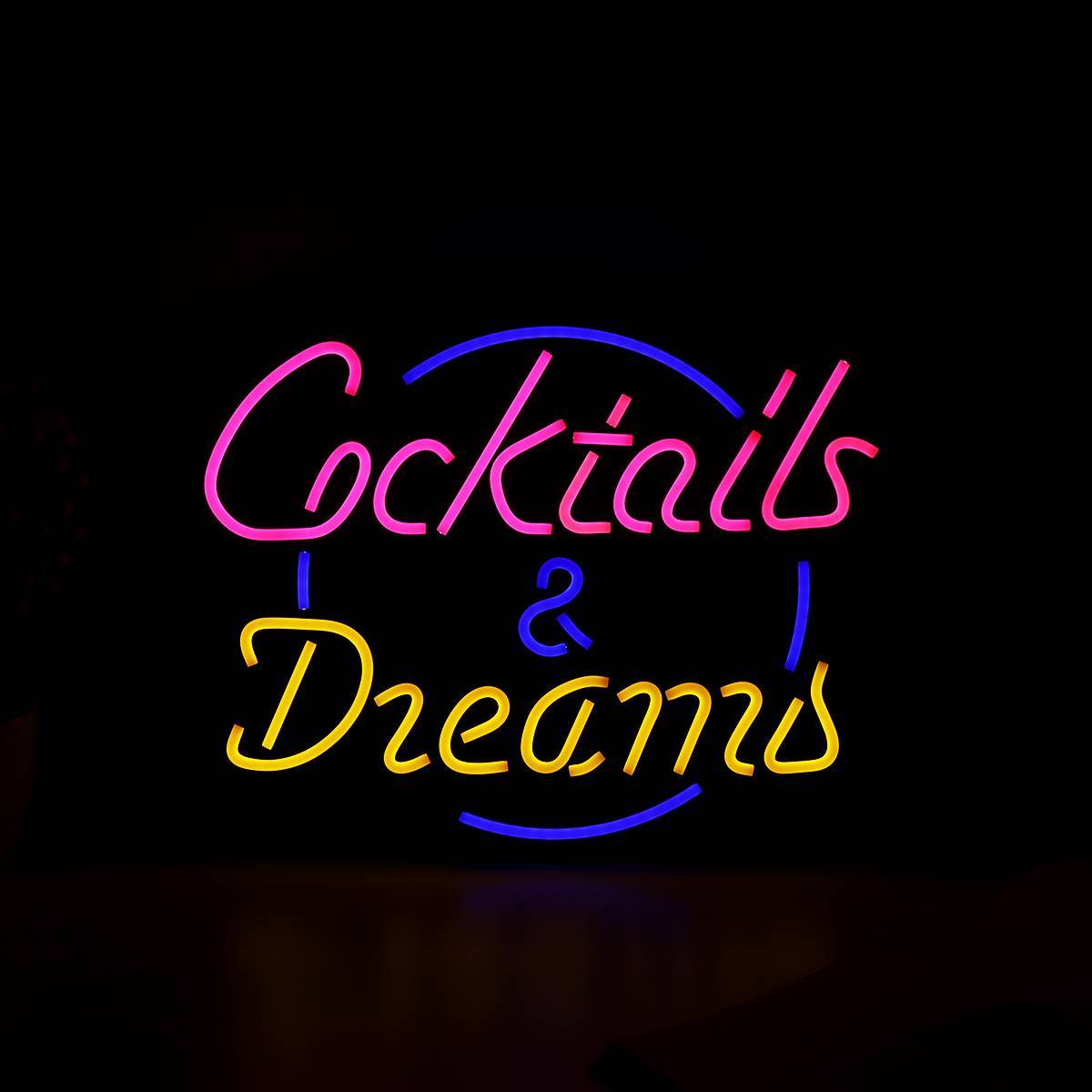 Cocktail Dream Real Glass Tube Neon Light - Neonlight-resell
