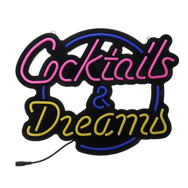 Cocktail Dream Real Glass Tube Neon Light - Neonlight-resell