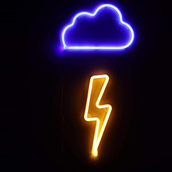 Clouds Lightning Neon Light - Neonlight-resell