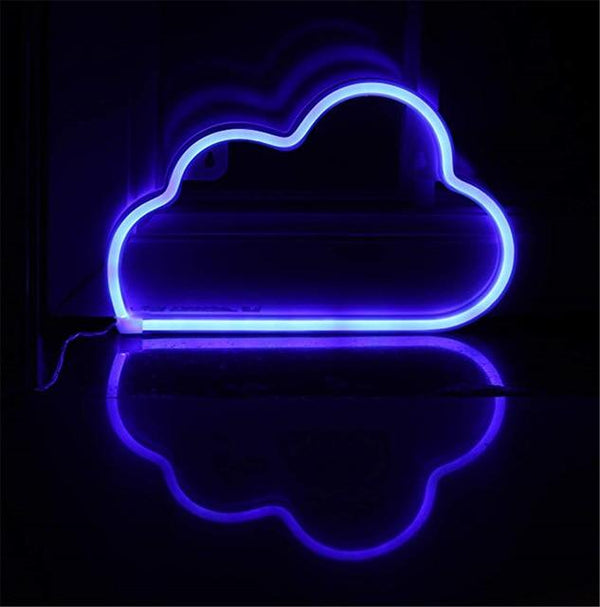 Clouds Blue Neon Light - Neonlight-resell