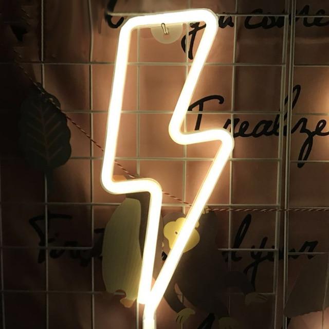 Clouds Lightning Neon Light - Neonlight-resell