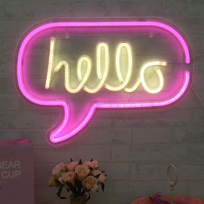 LED Neon Hello Light - Neonlight-resell